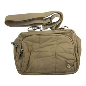 Telena 3-Zip RFID Blocking Multi-Compartment Puffer Bag Women's Crossbody Bag